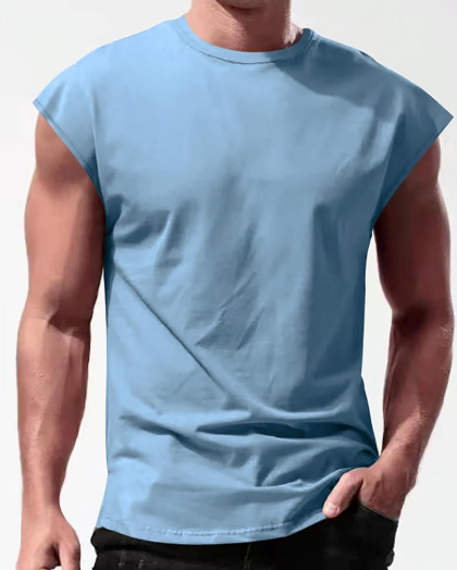 T Shirt Bleu Sport